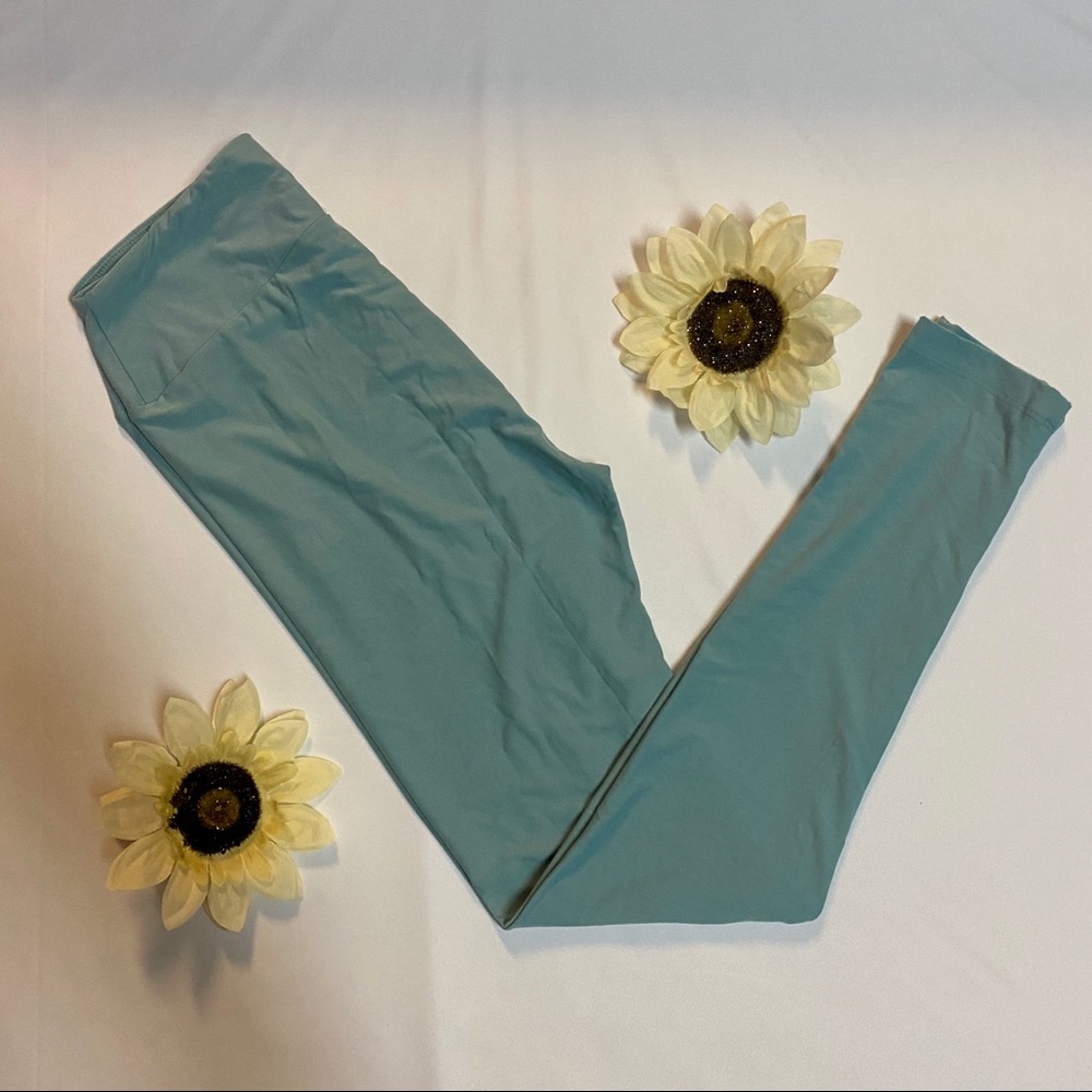 NEW Lularoe Solid Blue OS Leggings